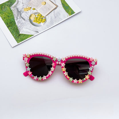 Fashionable Kids’ Sunglasses – UV Shielding & Trendy Design for Outdoor Fun, MyKids-USA®, Sunglasses, MyKids-USA - Size/Age - Average Size (0-12Y） - Color - Red -  -  - TR2601281028-C.