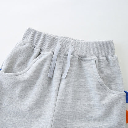 Summer Arrival Kids Boys Cotton Casual Style Color Patchwork Shorts, MyKids-USA®, Shorts, MyKids-USA -  -  -  -  -  -  - 