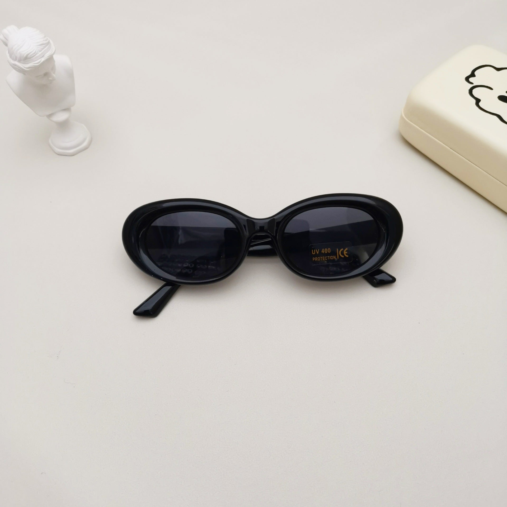 Kids’ Beach Sunglasses – Versatile Oval Frames for Boys and Girls, MyKids-USA®, Sunglasses, MyKids-USA - Size/Age - Average Size (0-12Y） - Color - Black -  -  - TR2601281038-A.