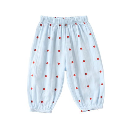 Arrival Baby Kids Boys and Girls Dots Pattern Casual Pants, MyKids-USA®, Trousers, MyKids-USA® - Size/Age - 73 (6-9M) - Color - Blue -  -  - TR2605032237-B.