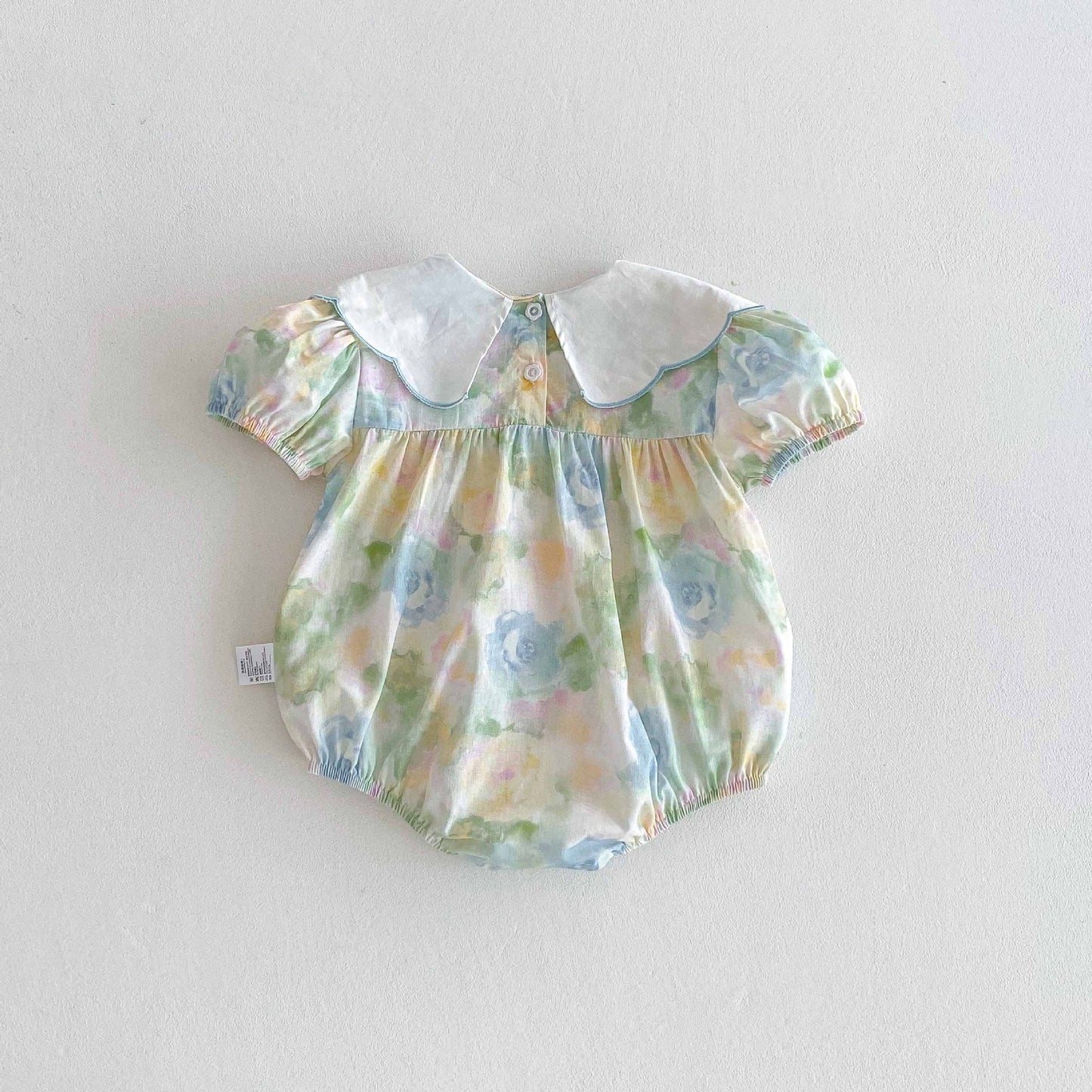 Summer Arrival Baby Girls Cute Tie Dye Short Sleeves Flowers Pattern Onesies, MyKids-USA®, Baby One-Pieces, MyKids-USA -  -  -  -  -  -  - 