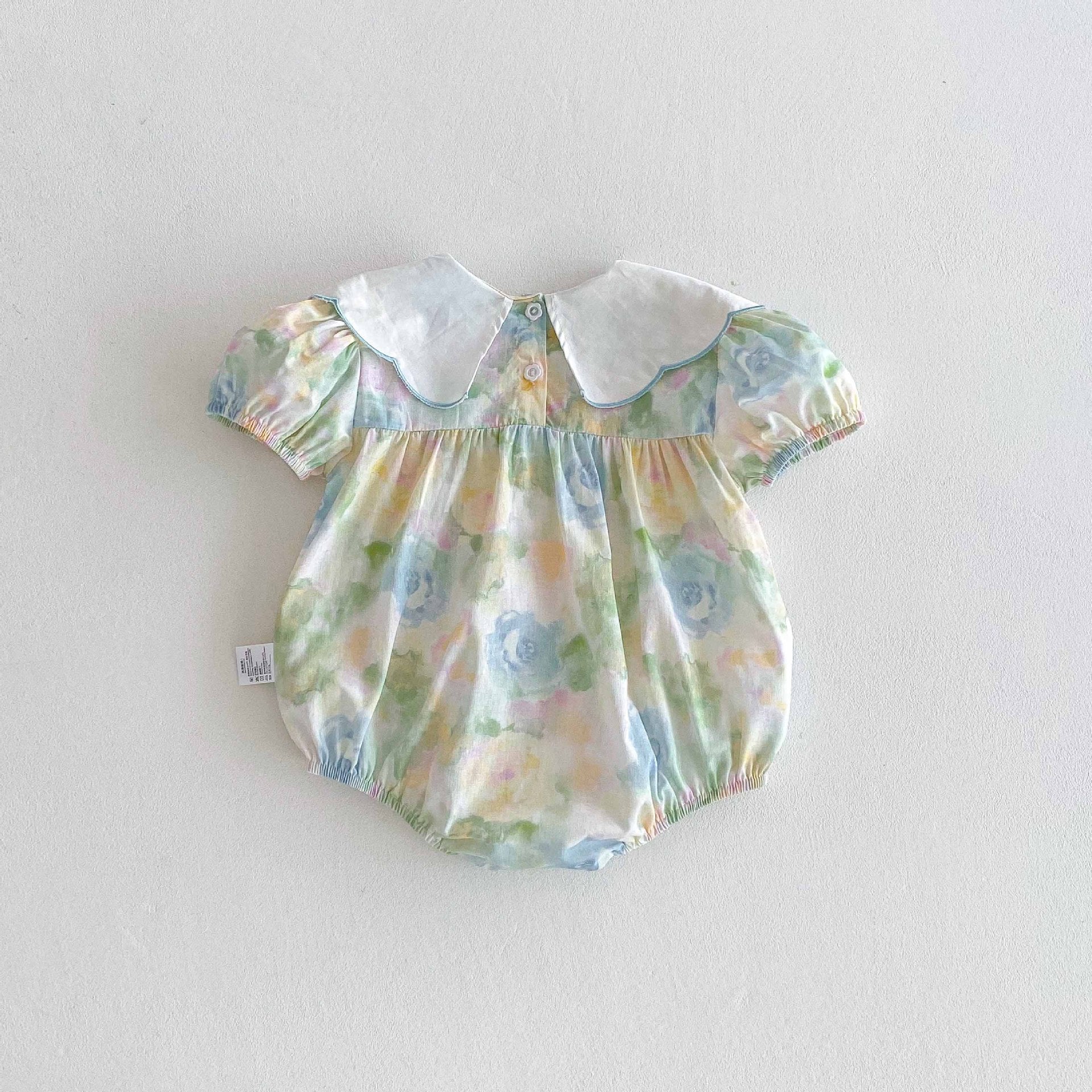 Summer Arrival Baby Girls Cute Tie Dye Short Sleeves Flowers Pattern Onesies, MyKids-USA®, Baby One-Pieces, MyKids-USA -  -  -  -  -  -  - 