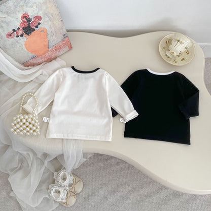 Spring Arrival Baby Girls Color Patchwork Long Sleeves Butterfly-bows Pattern Top, MyKids-USA®, Baby & Toddler Tops, MyKids-USA -  -  -  -  -  -  - .