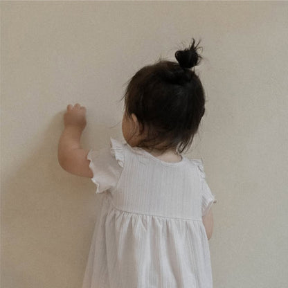 Summer Baby Kids Solid Color Fly Sleeves Vest and Pants Simple Clothing Set for Girls, MyKids-USA®, Baby & Toddler Outfits, MyKids-USA - Size/Age - 66 (3-6M) - Color - Pink -  -  - TR2505182301-B