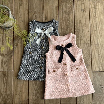 MyKids-USA® Autumn Arrival Baby Kids Girls Fashion Sleeveless Wear-Outside Dress Vest
