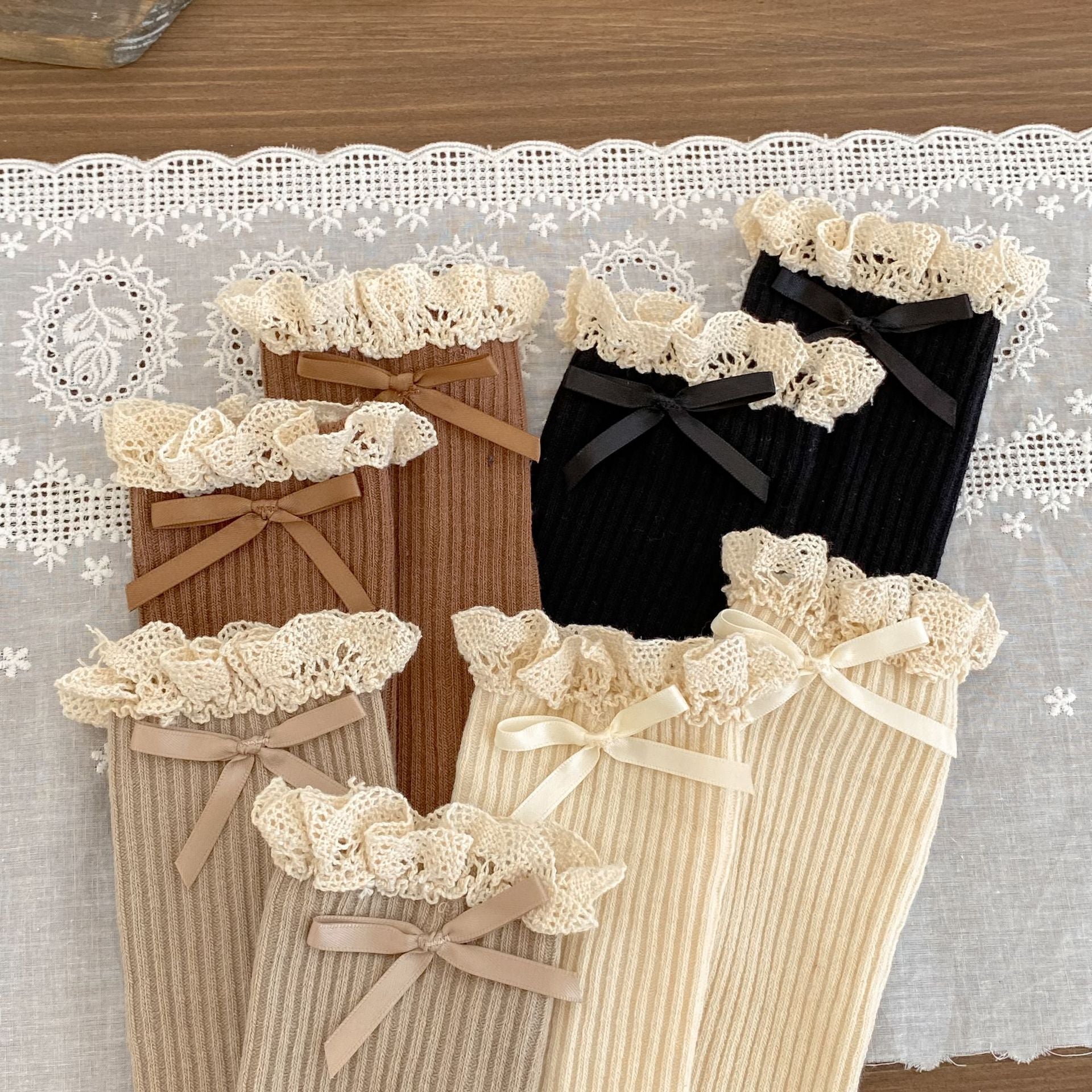 Autumn and Spring Baby Girls Breathable Lace Patchwork Cute Stockings 32cm Long, MyKids-USA®, Baby & Toddler Socks & Tights, MyKids-USA -  -  -  -  -  -  - 