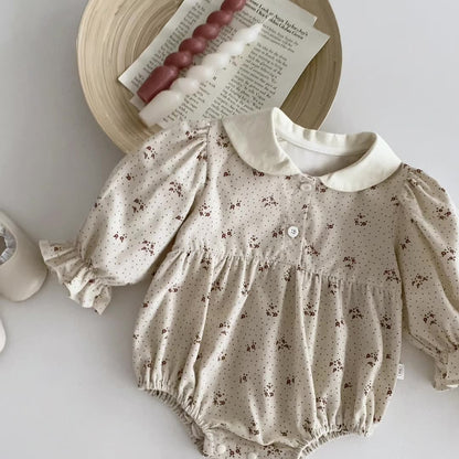 Autumn Arrival Baby Girls Polka Dots Long Sleeves Onesies, MyKids-USA®, Baby One-Pieces, MyKids-USA -  -  -  -  -  -  - 