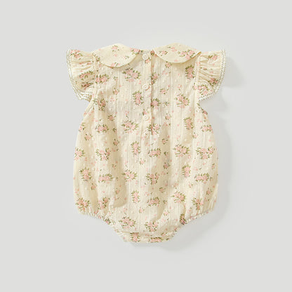 Summer Arrival Baby Girls Fly Sleeves Cute Floral Pattern Onesies, MyKids-USA®, Baby One-Pieces, MyKids-USA -  -  -  -  -  -  - 