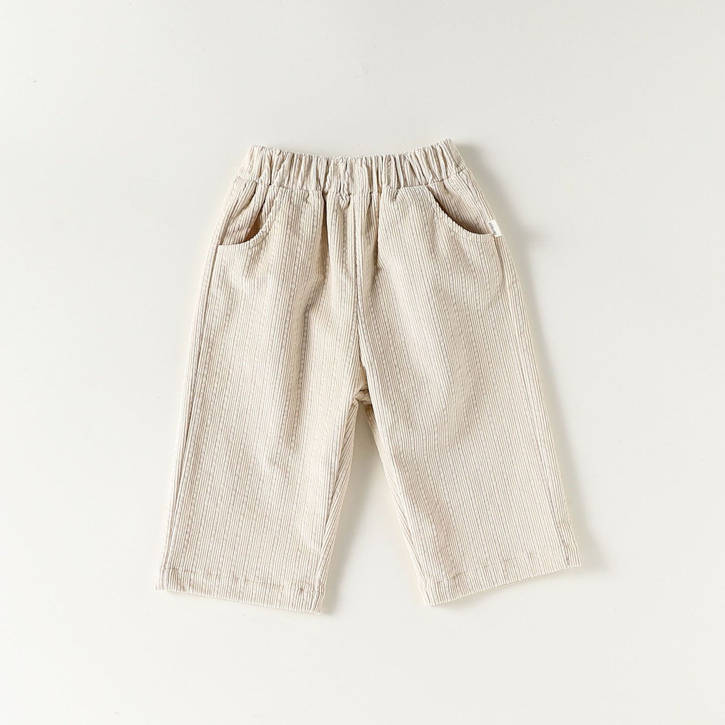 Spring and Autumn Arrival Baby Kids Unisex Striped Pattern Casual Pants, MyKids-USA®, Trousers, MyKids-USA - Size/Age - 80 (9-12M) - Color - Beige -  -  - TR2509282343