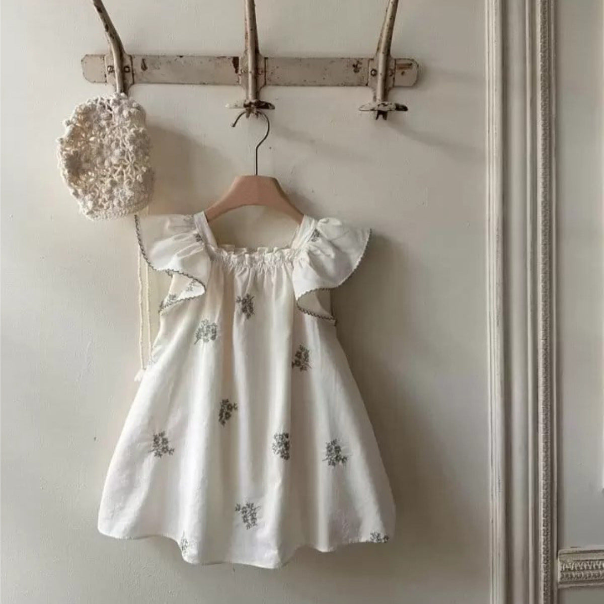 Summer Hot Selling Baby Kids Girls Fly Sleeves Flowers Pattern Embroidered Princess Dress, MyKids-USA®, Baby & Toddler Dresses, MyKids-USA -  -  -  -  -  -  - 