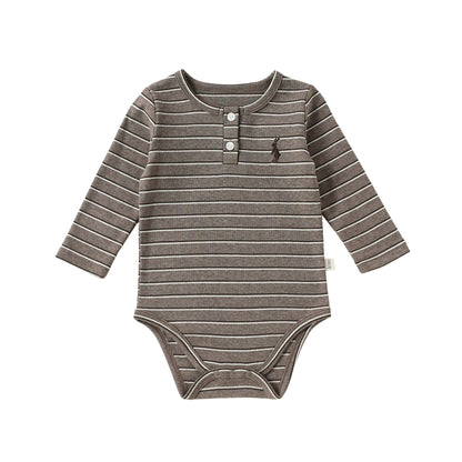MyKids-USA® Autumn Arrival Baby Kids Long Sleeves Striped Pattern Bodysuit