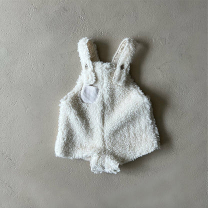 Winter Arrival Baby Unisex Sleeveless Plain Fluffy Onesies with Hat, MyKids-USA®, Bodysuits, MyKids-USA -  -  -  -  -  -  - .