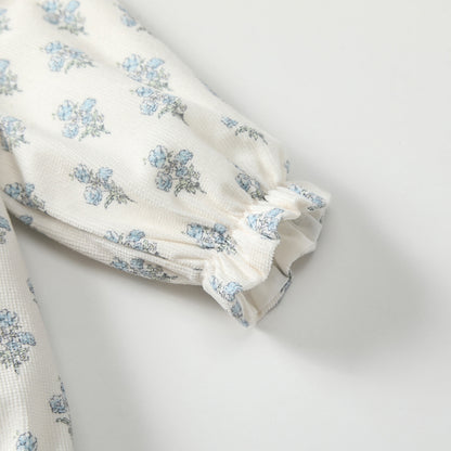 Arrival Autumn Baby Girls Floral Long Sleeves Onesies with Collar, MyKids-USA®, Baby One-Pieces, MyKids-USA -  -  -  -  -  -  - 