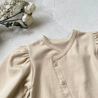 MyKids-USA® Autumn Hot Selling Baby Unisex Solid Color Long Sleeves Romper