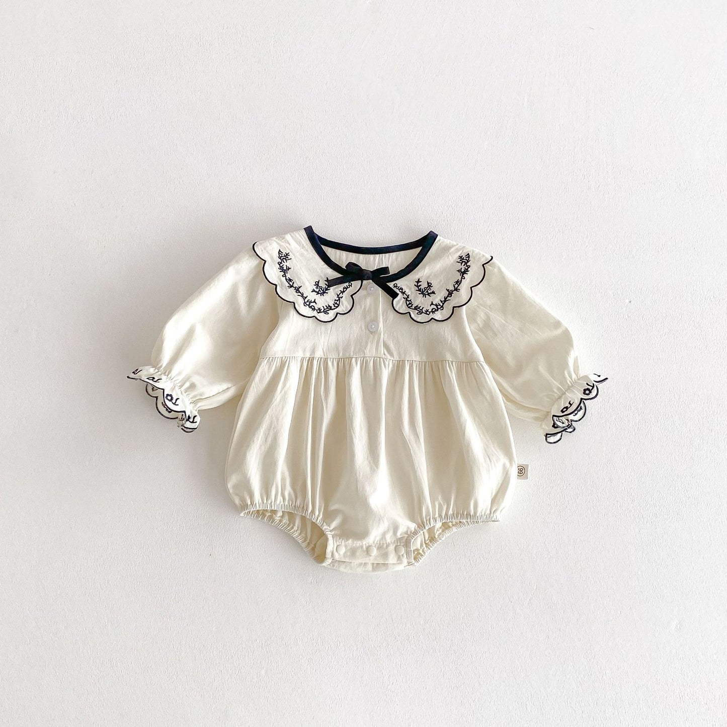 Autumn Arrival Baby Girls Long Sleeves Flowers Embroidered Pattern Onesies, MyKids-USA®, Shirts, MyKids-USA -  -  -  -  -  -  - 