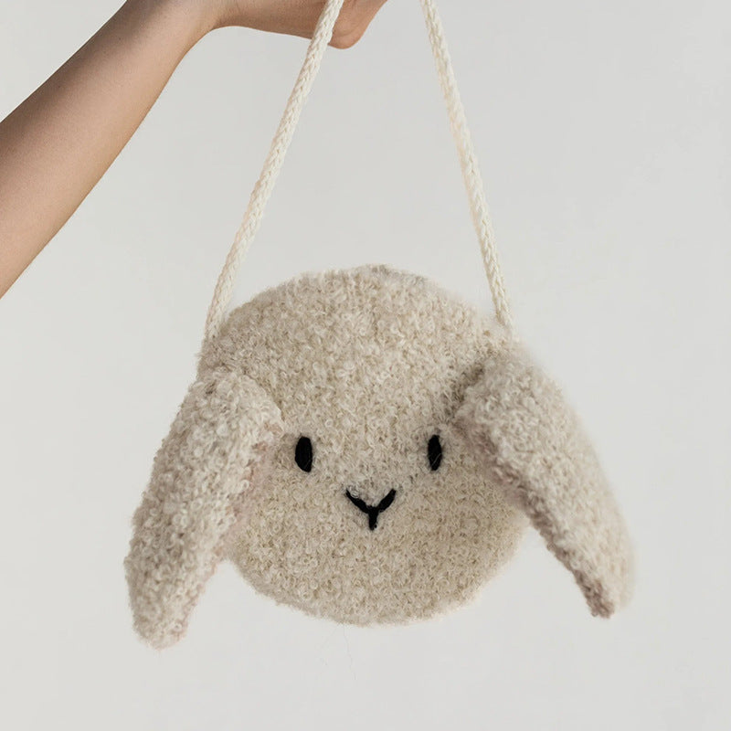 Cute Cartoon Style Children’s Coin Plush Crossbody Bag, MyKids-USA®, Handbags, MyKids-USA - Size/Age - Average Size (0-12Y） - Color - Beige -  -  - TR2411302159-B.