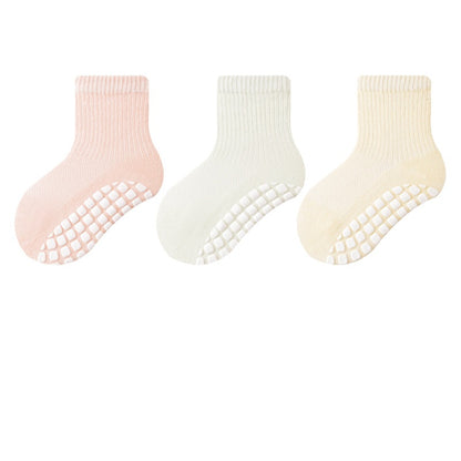 Summer Baby Kids Boys and Girls Breathable Anti-Slip Color Patchwork Socks Set