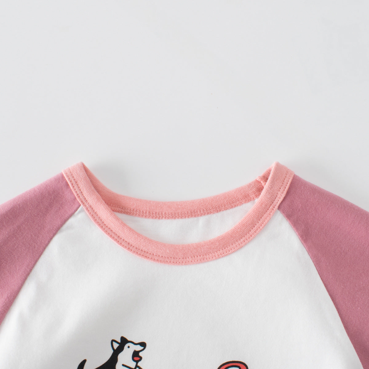 Spring Baby Kids Girls Animals Cartoon Print Long Sleeves Crew Neck Color Patchwork Top, MyKids-USA®, Shirts, MyKids-USA -  -  -  -  -  -  - .