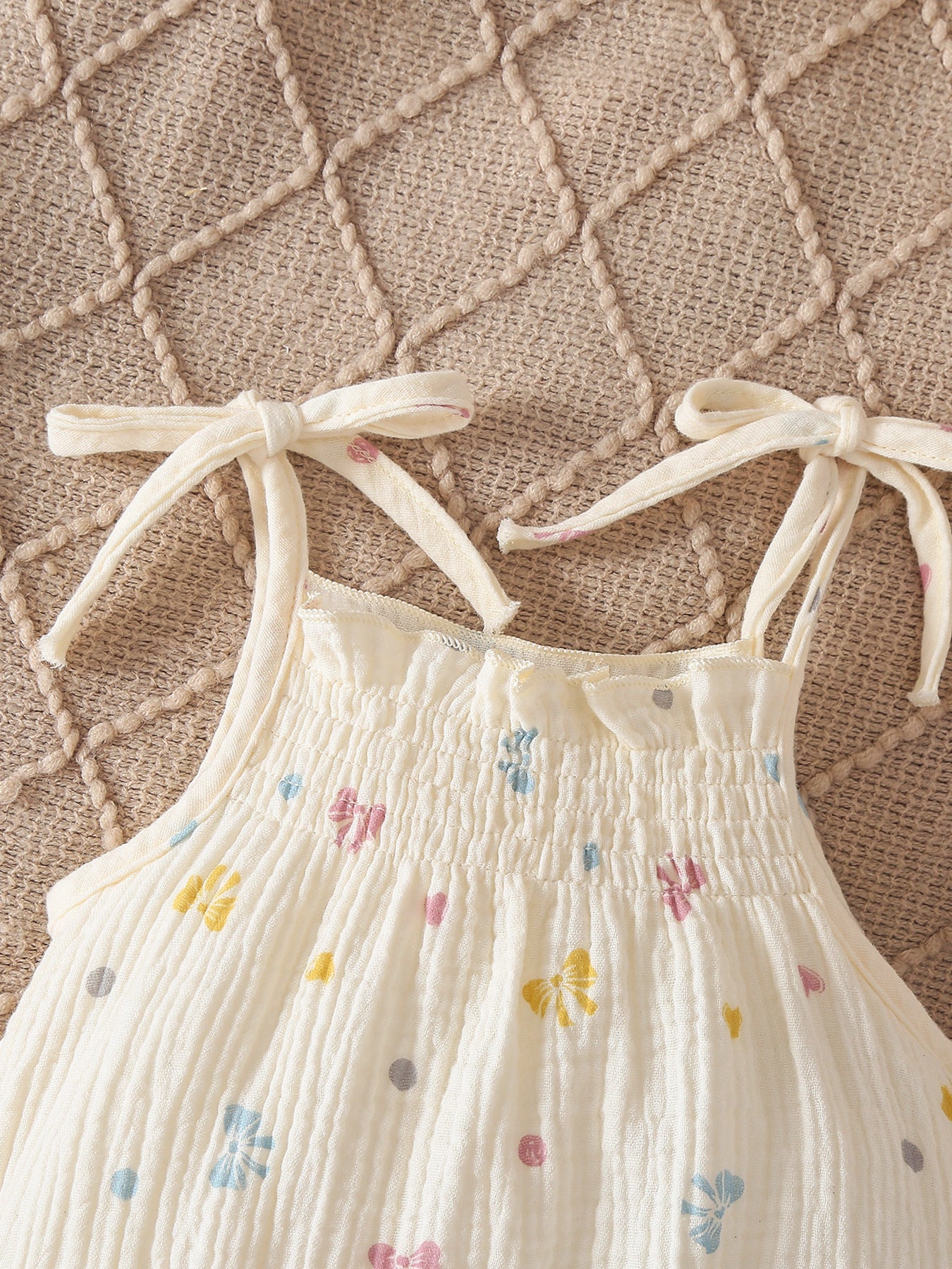 Design Summer Baby Kids Girls Sleeveless Hearts Pattern Bodysuit with Hat