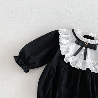 MyKids-USA® Autumn Arrival Baby Girls Long Sleeves Cute Color Patchwork Bodysuit