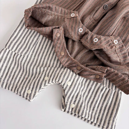 Summer Arrival Baby Unisex Casual Striped Pattern Sleeveless Rompers, MyKids-USA®, Baby One-Pieces, MyKids-USA -  -  -  -  -  -  - 