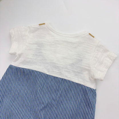 Summer Arrival Baby Boys Short Sleeves Cute Striped Overalls Pattern Rompers, MyKids-USA®, Baby One-Pieces, MyKids-USA -  -  -  -  -  -  - 