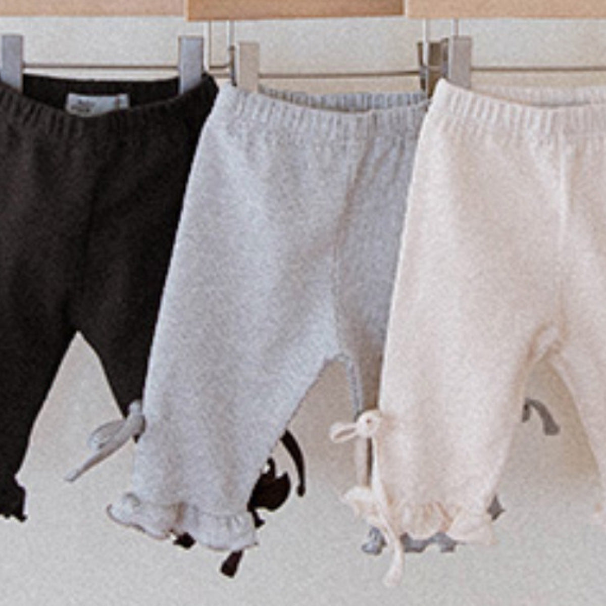 Summer Arrival Kids Girls Cotton Blend Casual Style Plain Pants, MyKids-USA®, Baby & Toddler Bottoms, MyKids-USA - Size/Age - 73 (6-9M) - Color - Grey -  -  - TR2505232216-A