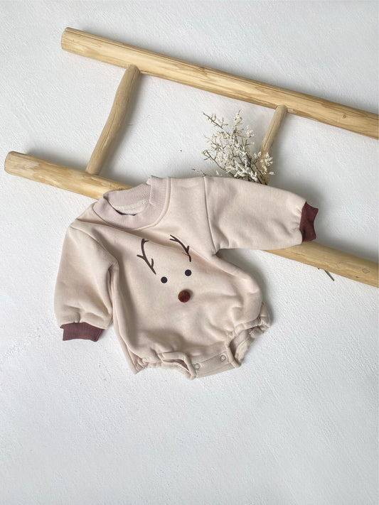 Arrival Baby Unisex Simple Cartoon Pattern Long Sleeves Bodysuit