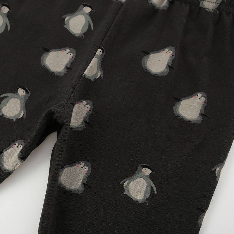 Autumn Arrival Baby Kids Girls Penguins Pattern Casual Pants, MyKids-USA®, Trousers, MyKids-USA -  -  -  -  -  -  - 