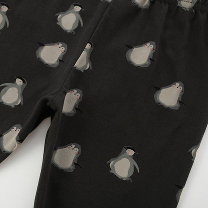 Autumn Arrival Baby Kids Girls Penguins Pattern Casual Pants, MyKids-USA®, Trousers, MyKids-USA -  -  -  -  -  -  - 