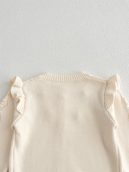 Autumn Arrival Baby Kids Girls Comfortable Hollow-out Argyle Knitted Long Sleeves Cardigan, MyKids-USA®, Baby & Toddler Outerwear, MyKids-USA -  -  -  -  -  -  - 