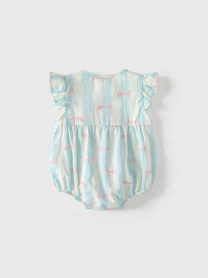 Summer Arrival Baby Girls Fly Sleeves Geometric Pattern Bodysuit, MyKids-USA®, Bodysuits, MyKids-USA -  -  -  -  -  -  - .
