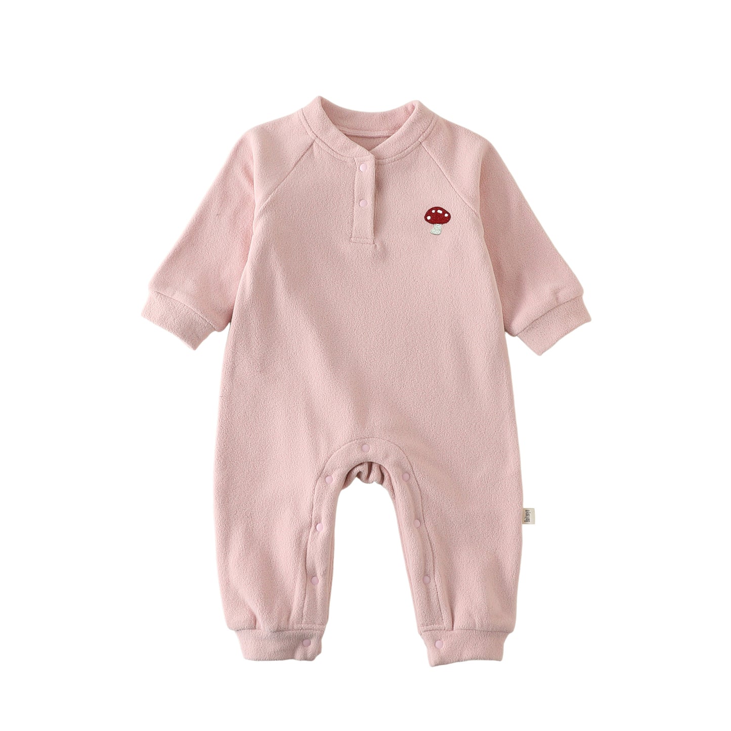 Autumn and Winter Arrival Baby Kids Unisex Mushrooms Embroidery Pattern Long Sleeves Casual Rompers, MyKids-USA®, Bodysuits, MyKids-USA - Size/Age - 66 (3-6M) - Color - Pink -  -  - TR2601051754-D.