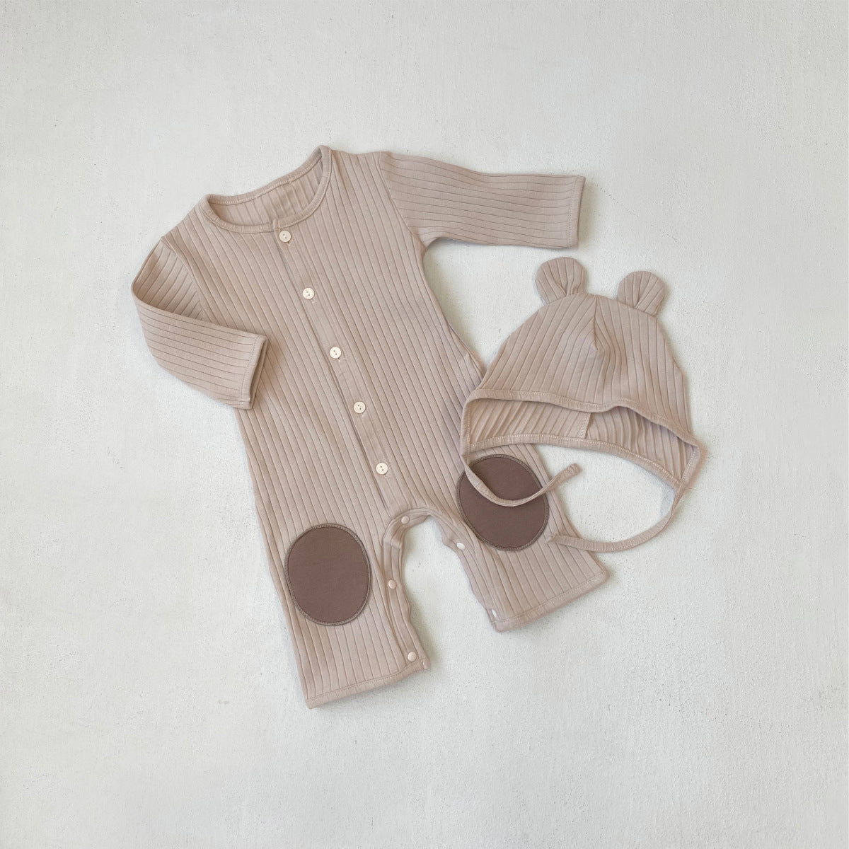 Arrival Winter and Autumn Baby Unisex Color Patchwork Long Sleeves Single Breasted Rompers with Hat, MyKids-USA®, Bodysuits, MyKids-USA -  -  -  -  -  -  - .