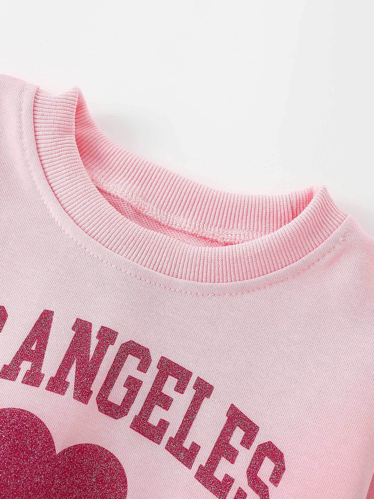 MyKids-USA® Spring and Autumn Baby Kids Girls Letters Pattern Long Sleeves Sweatshirt