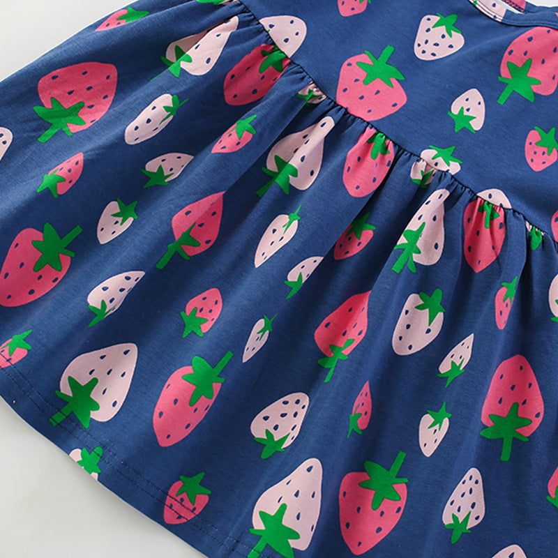Summer Arrival Fruits Strawberry Pattern Sleeveless Dress for Stylish Girls, MyKids-USA®, Baby & Toddler Dresses, MyKids-USA -  -  -  -  -  -  - 
