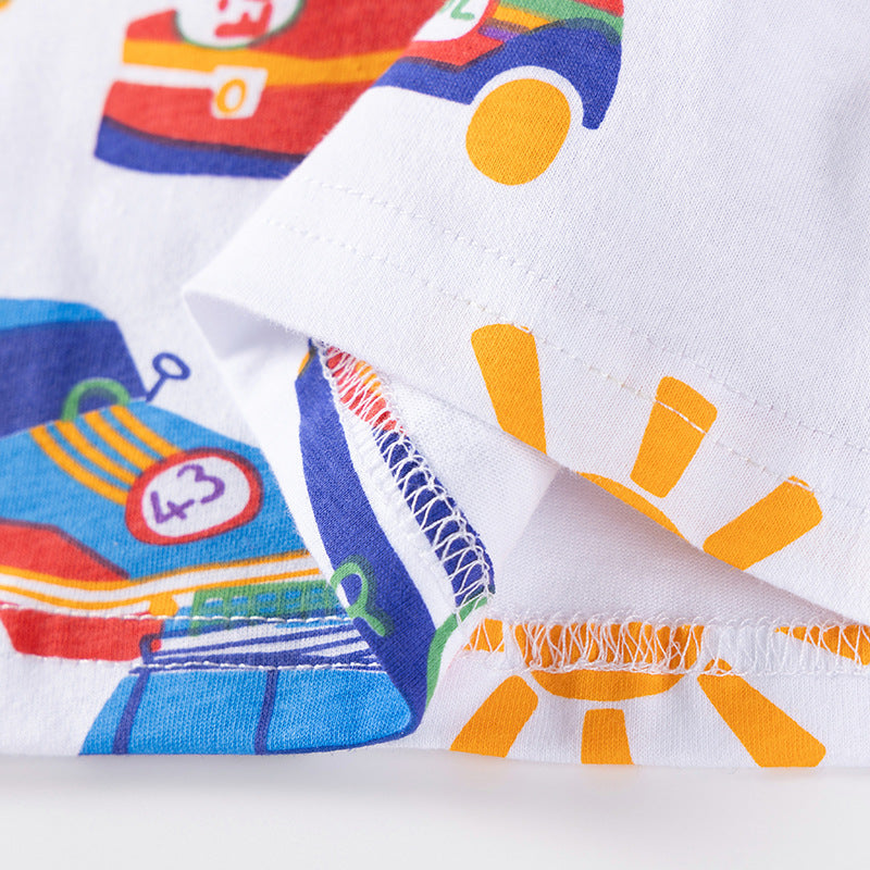 Autumn Arrival Kids Boys Cars Cartoon Pattern Crew Neck Long Sleeves Top Sweatshirt, MyKids-USA®, Baby & Toddler Outerwear, MyKids-USA -  -  -  -  -  -  - 