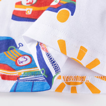 Autumn Arrival Kids Boys Cars Cartoon Pattern Crew Neck Long Sleeves Top Sweatshirt, MyKids-USA®, Baby & Toddler Outerwear, MyKids-USA -  -  -  -  -  -  - 