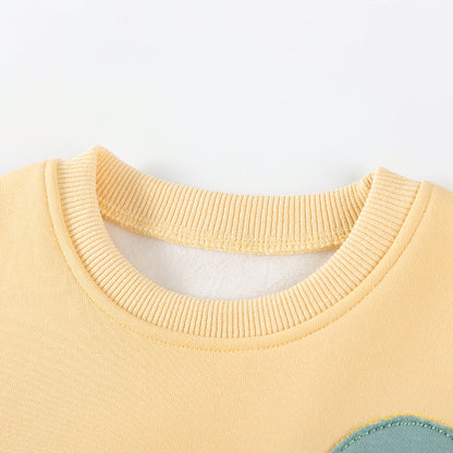 Winter and Autumn Girls Dinosaurs Cartoon Pattern Long Sleeves Sweatshirt and White Pants Clothing Set, MyKids-USA®, Baby & Toddler Outfits, MyKids-USA -  -  -  -  -  -  - 