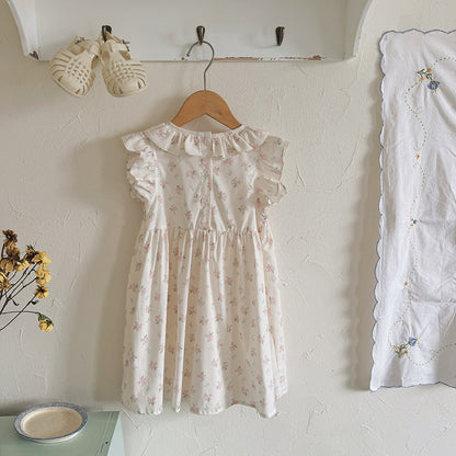 Summer Arrival Baby Girls Fly Sleeves Floral Pattern Dress, MyKids-USA®, Baby & Children's Dresses, MyKids-USA -  -  -  -  -  -  - .