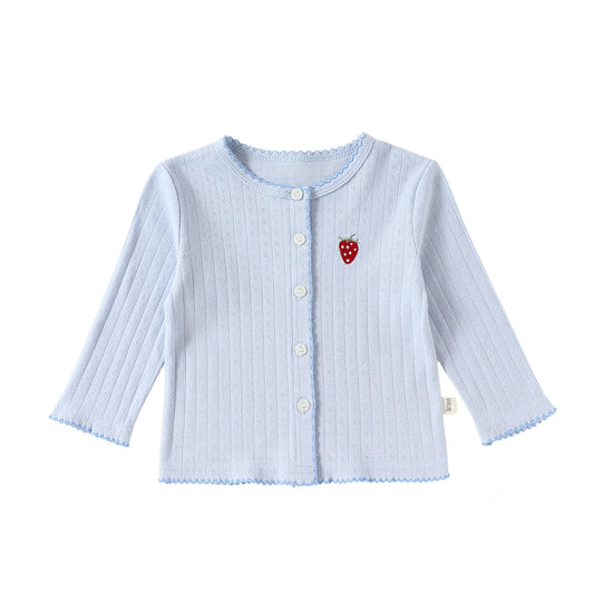 MyKids-USA® Baby Kids Girls Long Sleeves Strawberry Pattern Top
