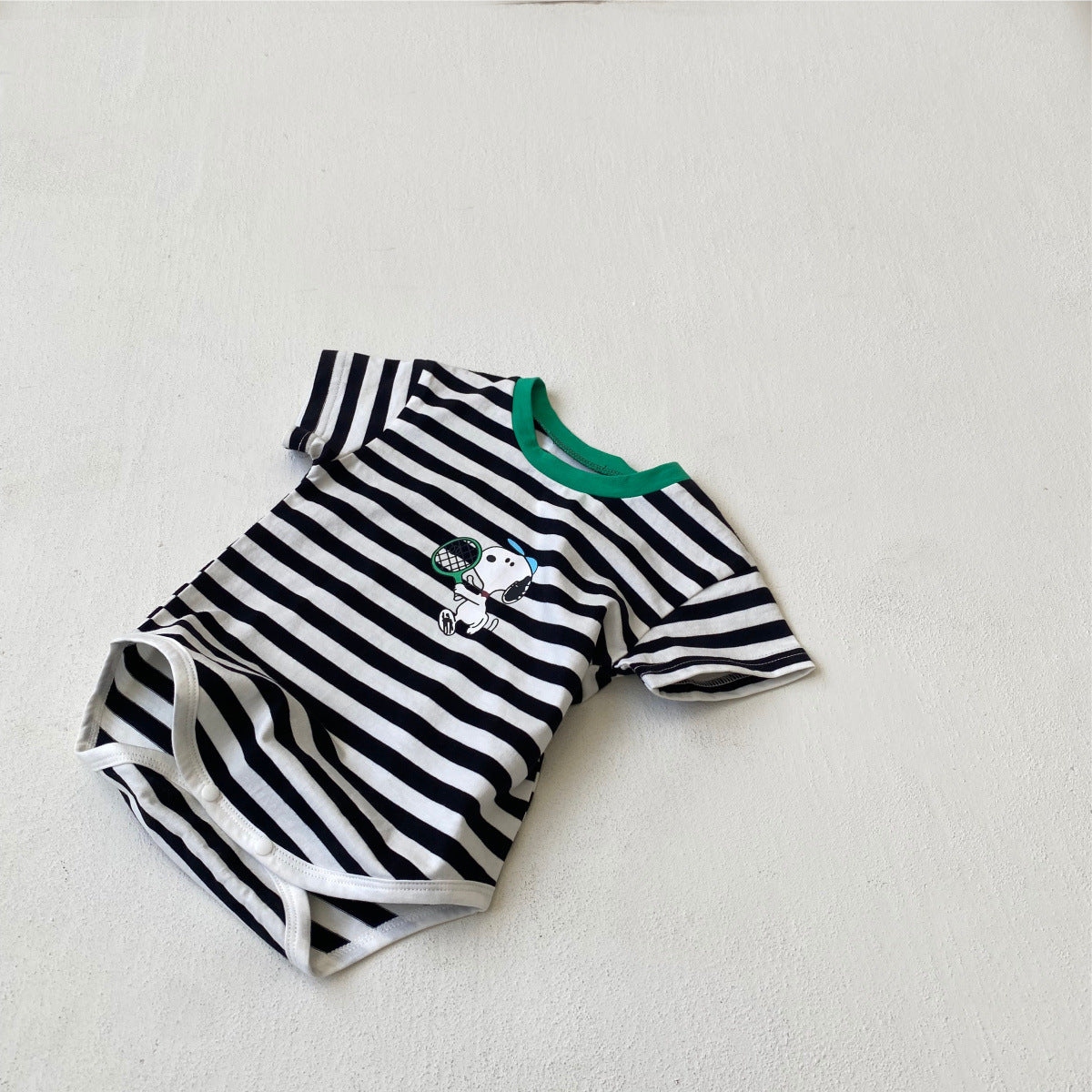 Summer Arrival Baby Unisex Cute Short Sleeves Cartoon Puppy Pattern Onesies, MyKids-USA®, Baby One-Pieces, MyKids-USA - Size/Age - 66 (3-6M) - Color - Black -  -  - TR2505182358-A