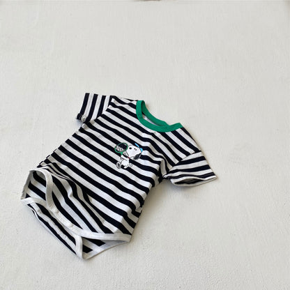 Summer Arrival Baby Unisex Cute Short Sleeves Cartoon Puppy Pattern Onesies, MyKids-USA®, Baby One-Pieces, MyKids-USA - Size/Age - 66 (3-6M) - Color - Black -  -  - TR2505182358-A