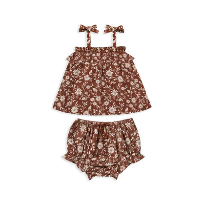 Summer Arrival Baby Kids Unisex Sleeveless Floral Pattern Top Vest and Bloomers Clothing Sets, MyKids-USA®, Baby & Toddler Outfits, MyKids-USA -  -  -  -  -  -  - 