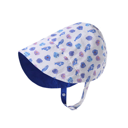 Summer Reversible Baby Sun Hat, MyKids-USA®, Baby & Toddler Hats, MyKids-USA - Size/Age - S (0-2Y) - Color - Blue -  -  - TR2505192359-B.