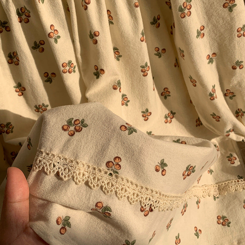 Arrival Autumn Girls Cute Cherry Pattern Long Sleeves Dress with Peter Pan Collar, MyKids-USA®, Baby & Toddler Dresses, MyKids-USA -  -  -  -  -  -  - 