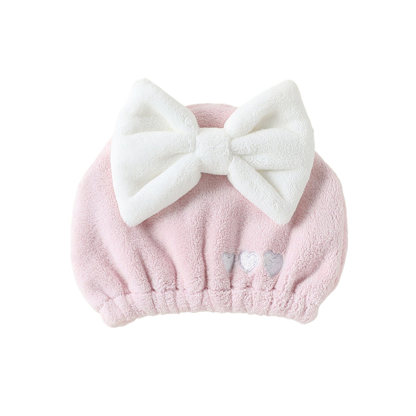 Cute Bow Fast-Absorb Drying Cap for Girls, MyKids-USA®, Hair Pins, Claws & Clips, MyKids-USA - Size/Age - S (1-3Y) - Color - Light Pink -  -  - TR2506012314-C.