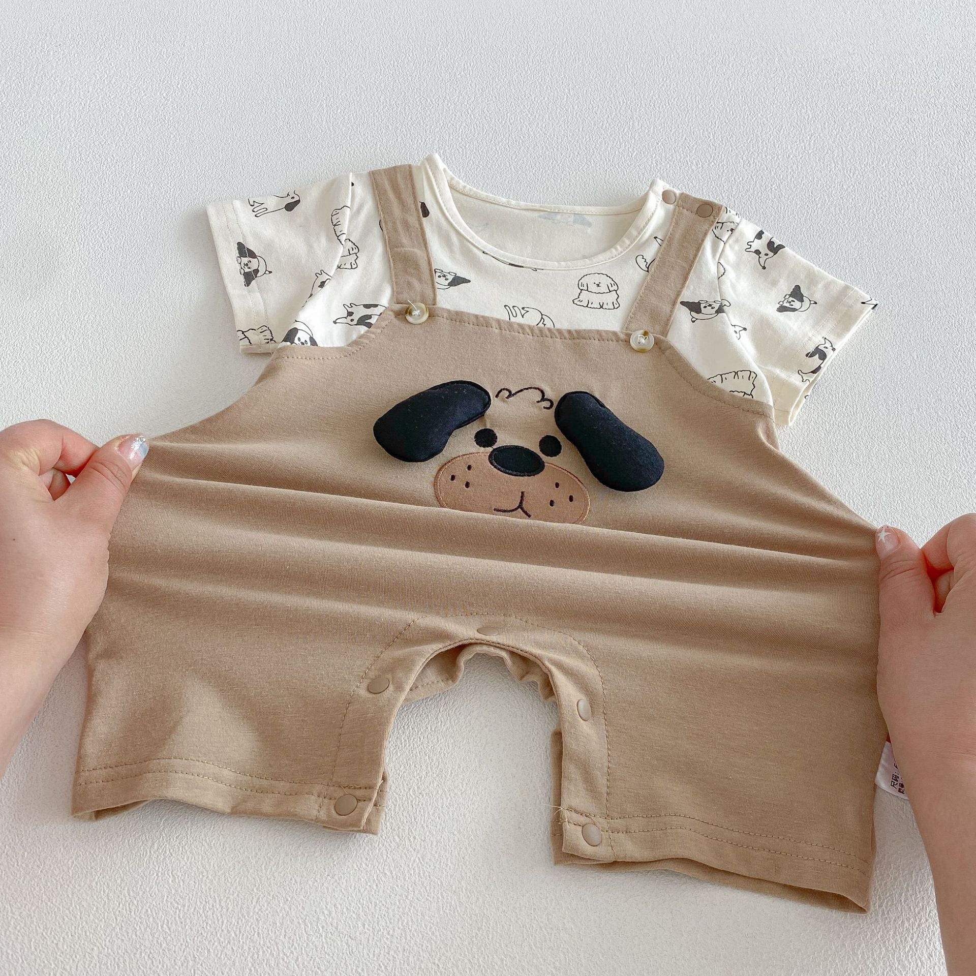Summer Arrival Baby Boys Short Sleeves Color Patchwork Cartoon Rompers Bodysuits, MyKids-USA®, Baby & Children's One-Pieces, MyKids-USA -  -  -  -  -  -  - .
