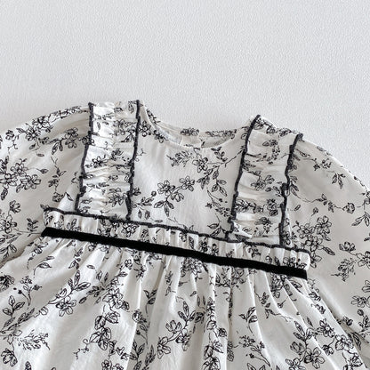 Spring Arrival Baby Girls Long Sleeves Crew Neck Floral Bodysuit, MyKids-USA®, Bodysuits, MyKids-USA -  -  -  -  -  -  - .