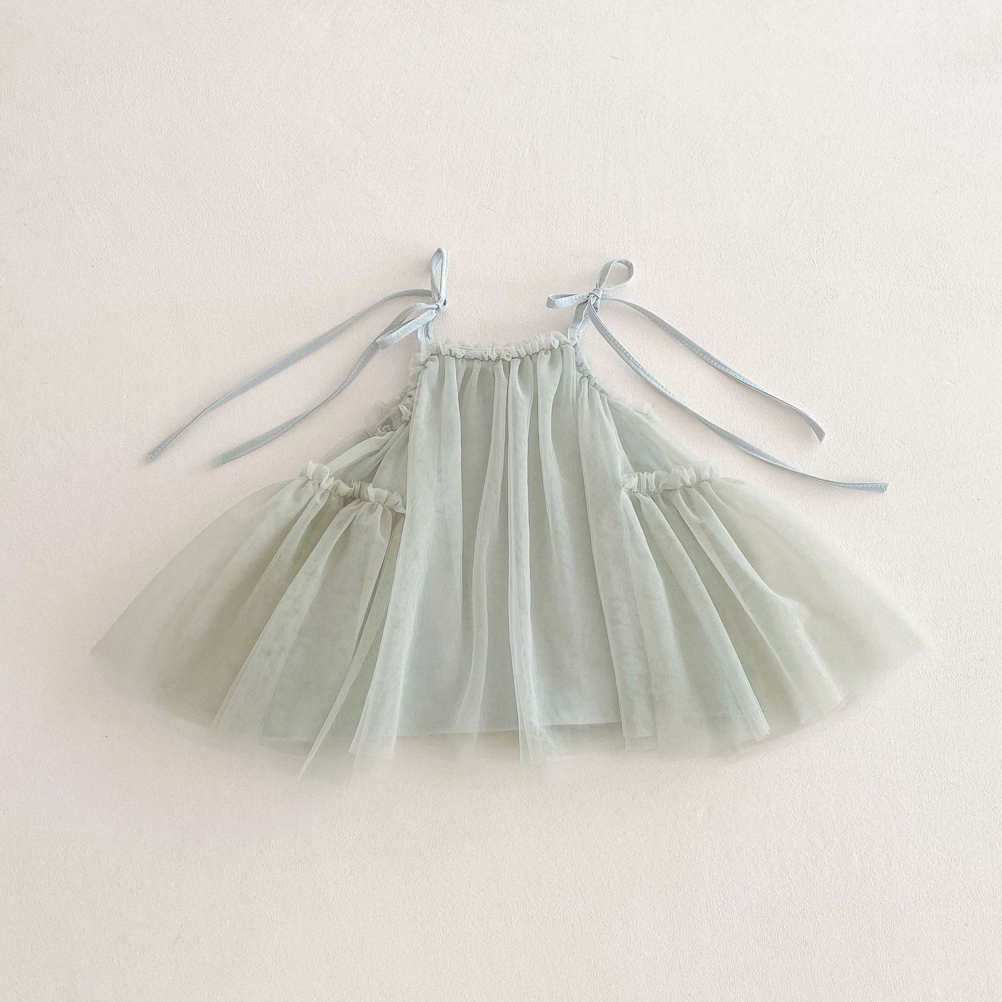 Summer Arrival Sleeveless Solid Color Tulle Dress for Stylish Girls, MyKids-USA®, Baby & Toddler Dresses, MyKids-USA - Size/Age - 73 (6-9M) - Color - Green -  -  - TR2504260043-B